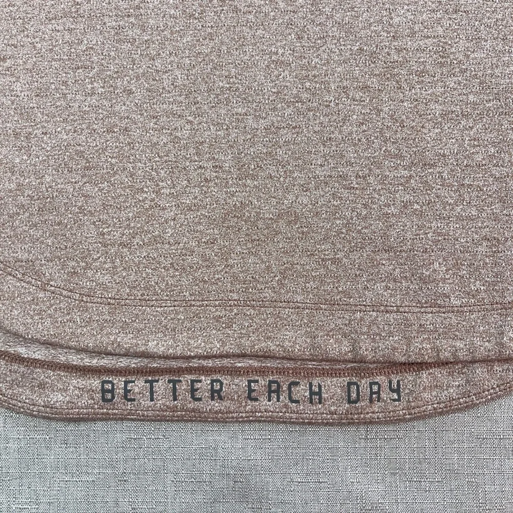 Lululemon Drysense Short Sleeve Training‎ Shirt Mens M Heathered Savannah Rust